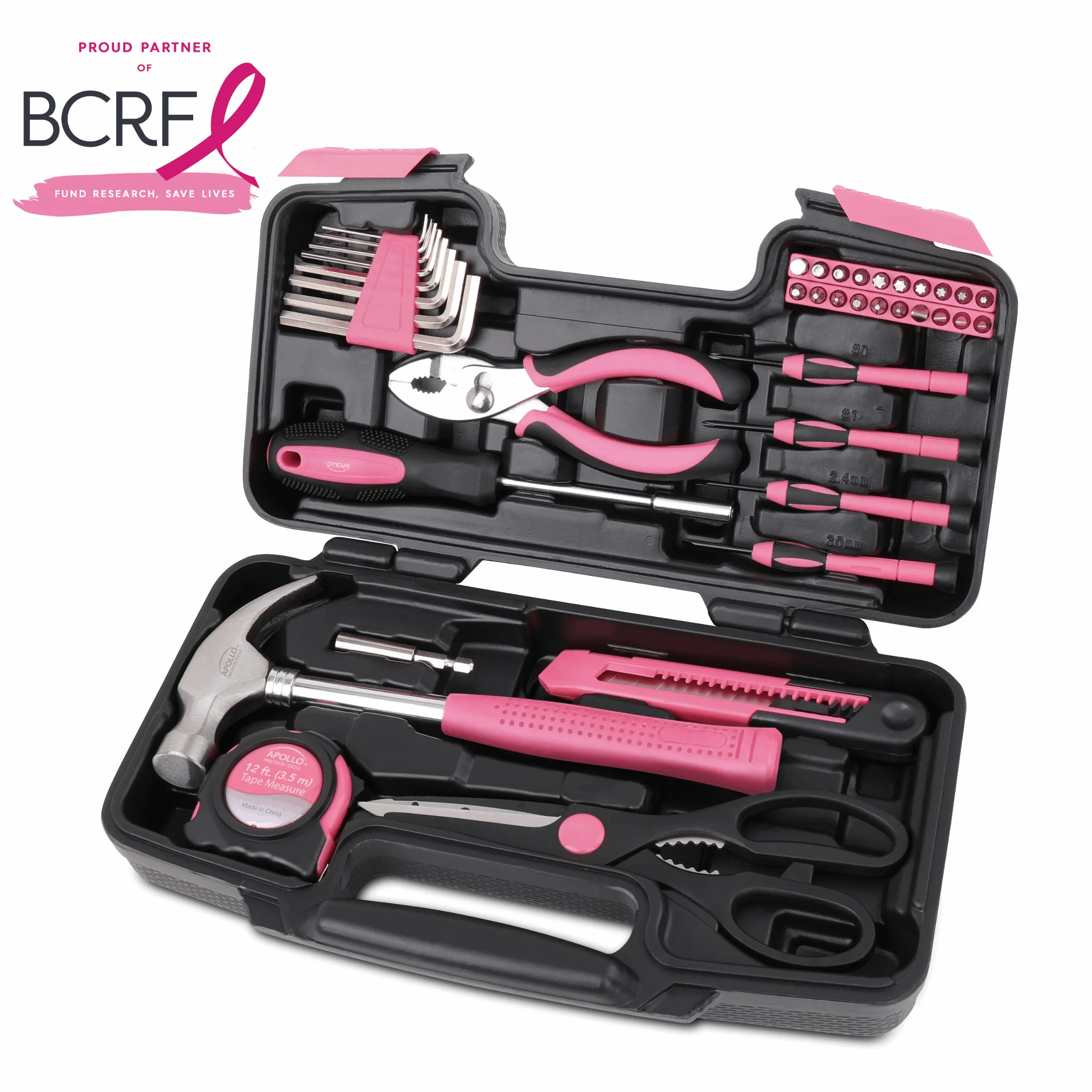 39 Piece General Tool Set Pink - DT9706P