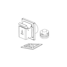 Astria 20-inch Small Square Termination with Shield SV4.5-20SSWSK