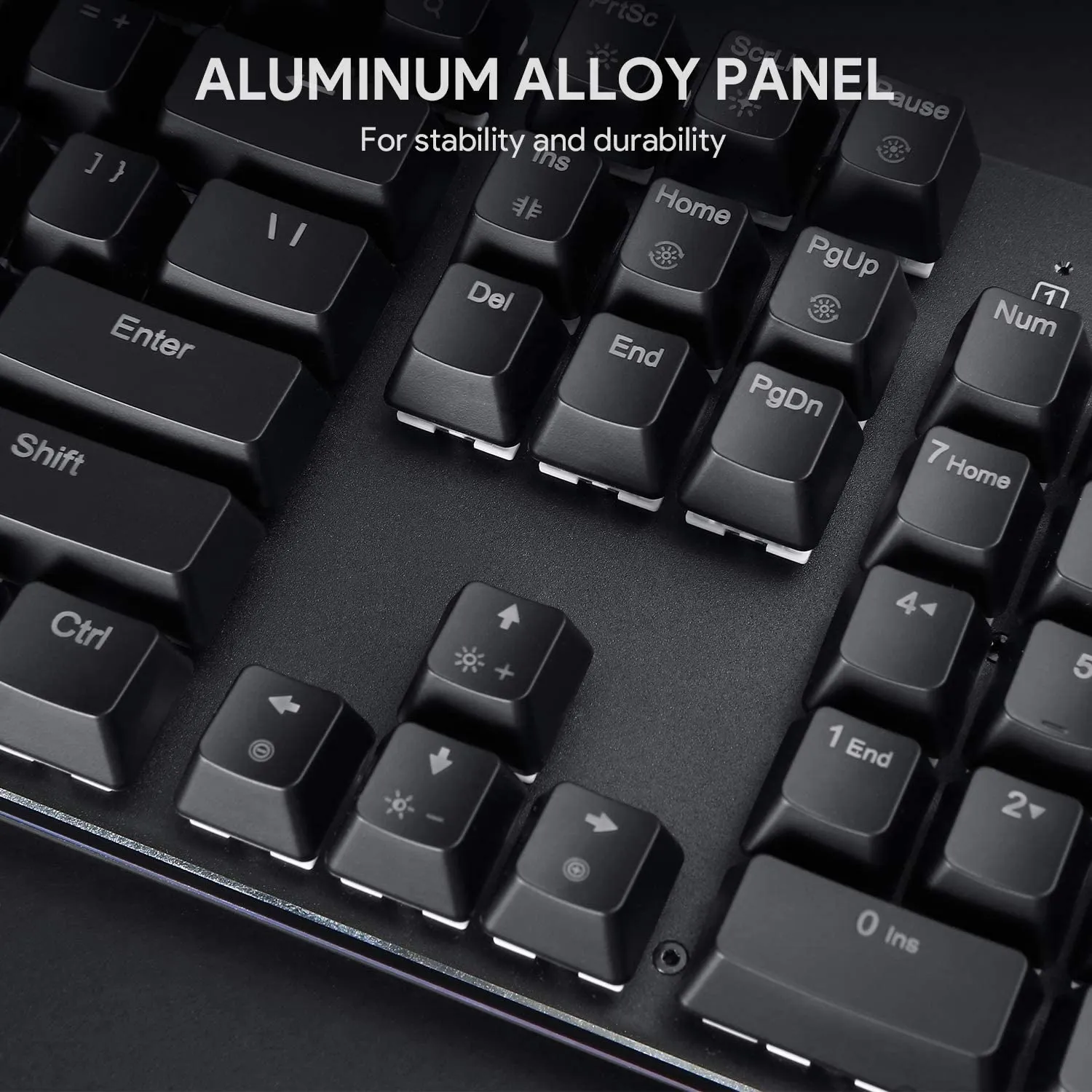 AUKEY Mechanical Gaming Keyboard with Customizable RGB Backlight for PC Laptop