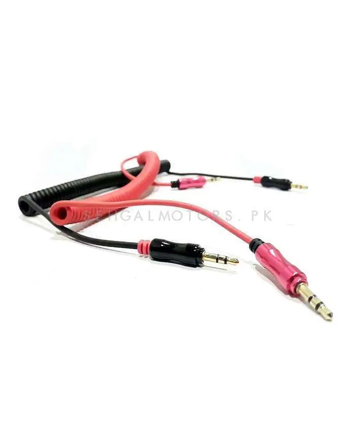 Aux cables Flexible Spring - Mix Color - Audio Extension Cable | Aux Cable For Stereo
