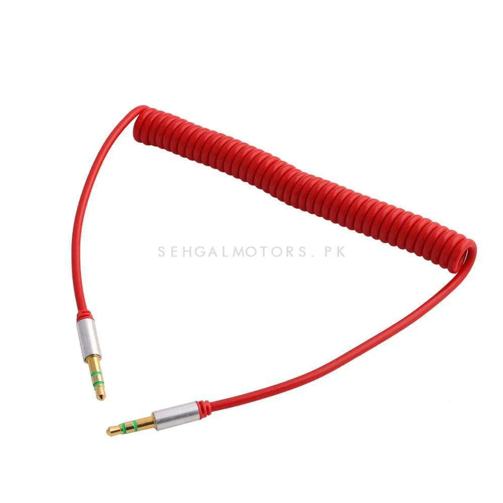 Aux cables Flexible Spring - Mix Color - Audio Extension Cable | Aux Cable For Stereo