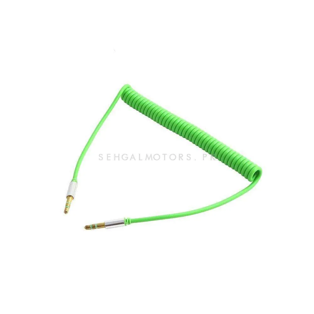 Aux cables Flexible Spring - Mix Color - Audio Extension Cable | Aux Cable For Stereo