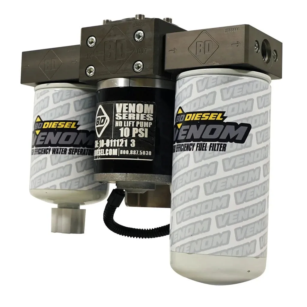 BD Diesel Venom Fuel Lift Pump GMC Sierra Duramax 6.6L (11-16) w/ Filter & Separator - 1050323