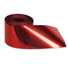 Beistle Red Flame Retardant Gleam N Streamer 2 in  x 200' (1/Pkg) Party Supply Decoration : General Occasion