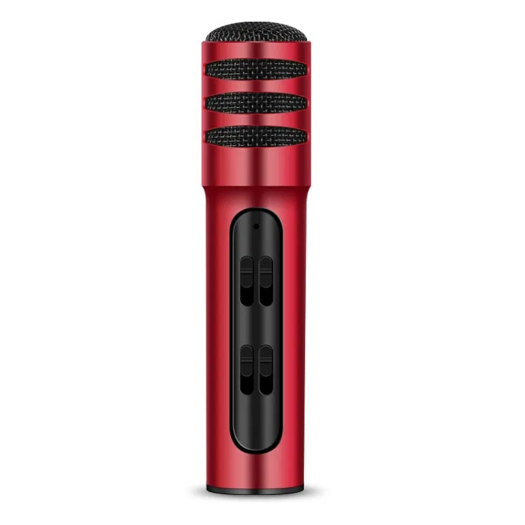 BGN-C7 Portable Dual Mobile Karaoke Microphone with Built-in Sound Card for Live Singing