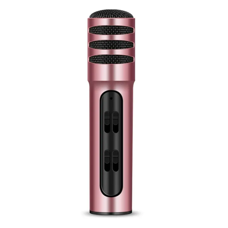 BGN-C7 Portable Dual Mobile Karaoke Microphone with Built-in Sound Card for Live Singing