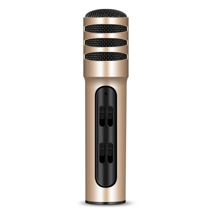 BGN-C7 Portable Dual Mobile Karaoke Microphone with Built-in Sound Card for Live Singing