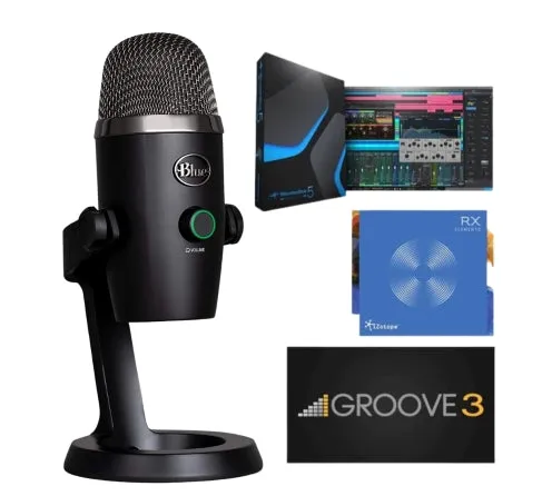 Blue Yeti Nano USB Microphone Plus Pack for LiveStream & Podcasts (2 Color Choices)