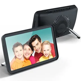 Bluetooth Speaker with FM Radio Customizable Picture Frame Wireless Speaker Wireless Rechargeable Custom Photo Frame Portable Bluetooth Speaker Loud HD Stereo Sound Rich Bass Black