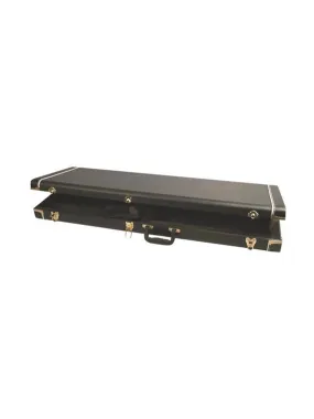 Boblen FCB-DX Deluxe Hardshell Rectangular Bass Guitar Case, Black