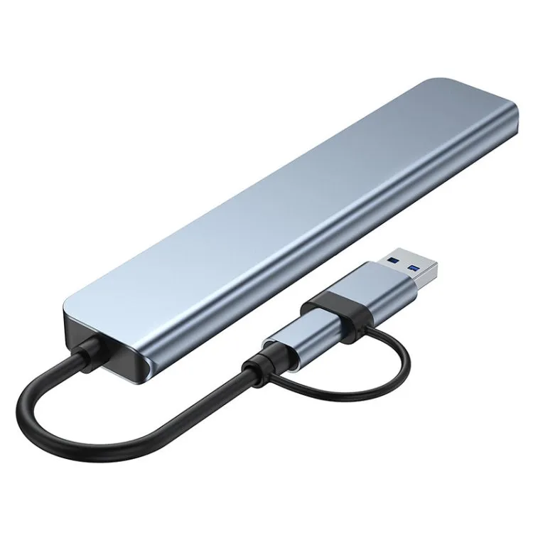 BYL-2218TU 8 in 1 USB   USB-C / Type-C to USB Multifunctional Docking Station HUB Adapter