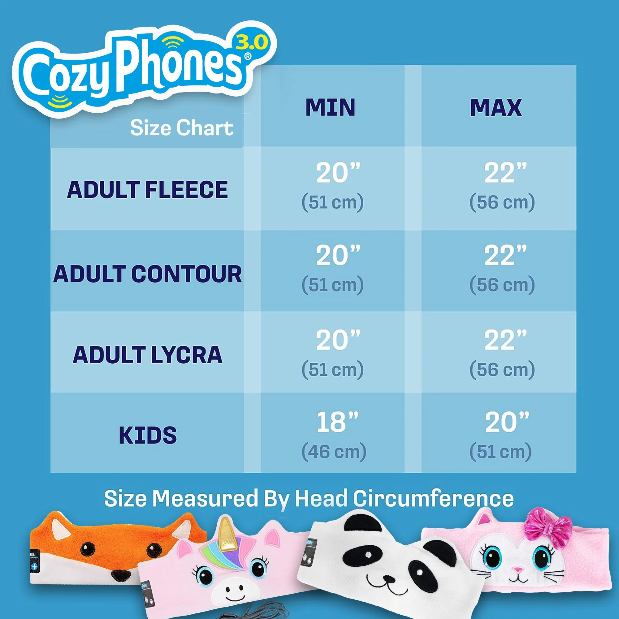 CozyPhones Sensory Adaptive Wireless / Wired Headband Headphones - Pink Kitty