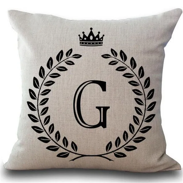 Crown Letter Pillow Cases