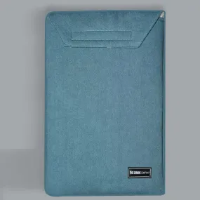 Denim Laptop Sleeve Velcro (Teal Blue)