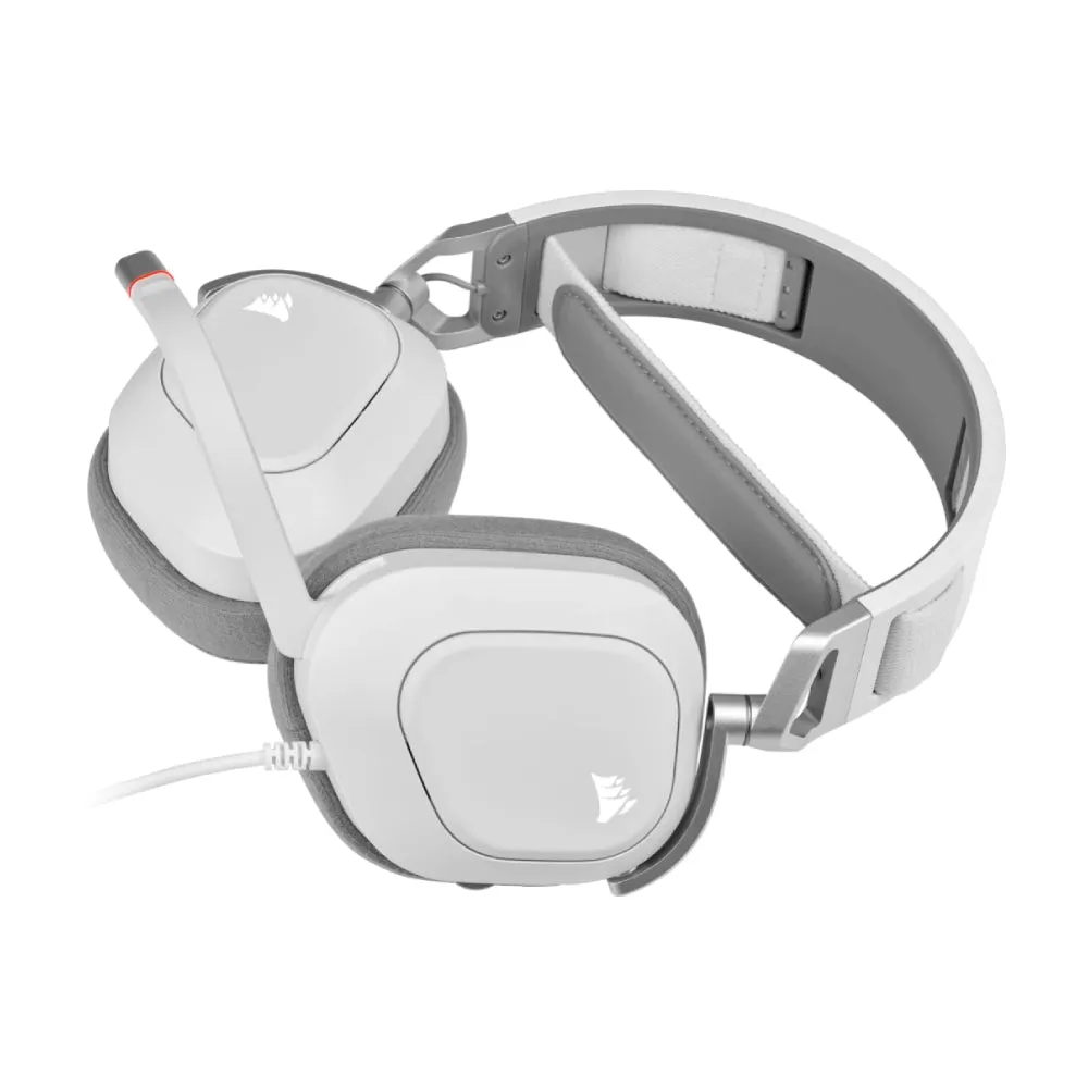 Gaming headset Corsair HS80 RGB USB, white