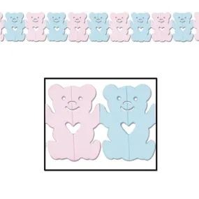 Garland Teddy Bear 5.75in x 12ft