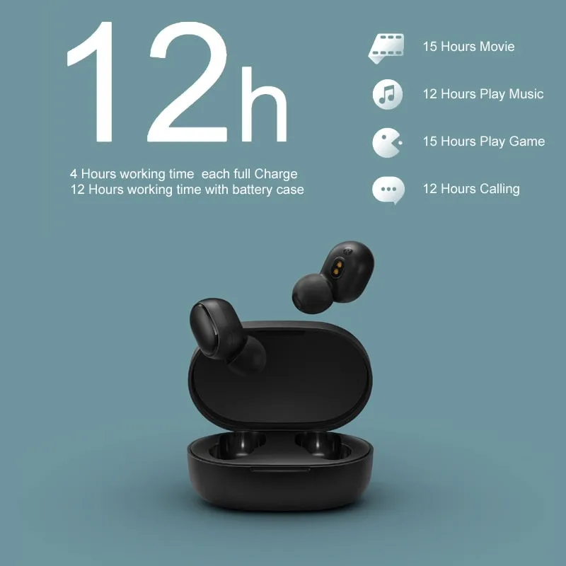 Instock Xiaomi Redmi Airdots Xiaomi Wireless earphone Voice control Bluetooth 5.0 Noise reduction Tap Control