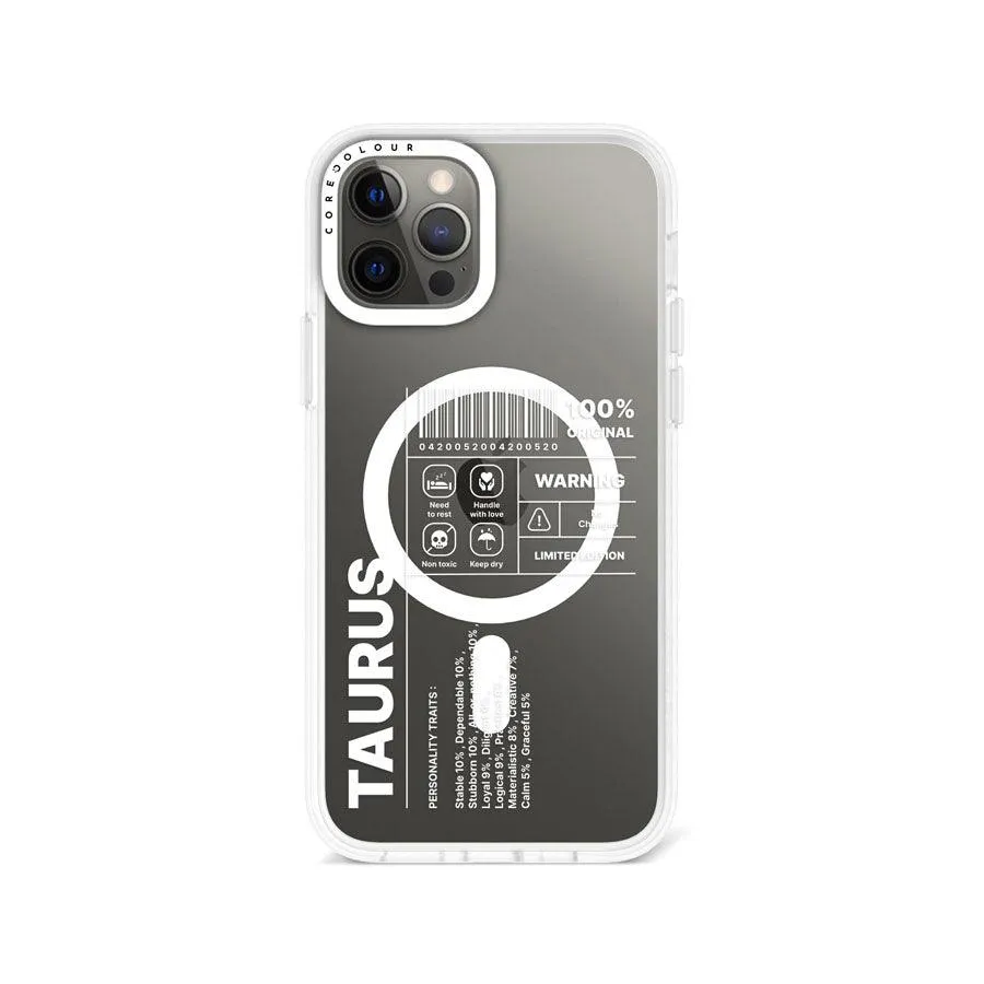 iPhone 12 Pro Max Warning Taurus Phone Case MagSafe Compatible