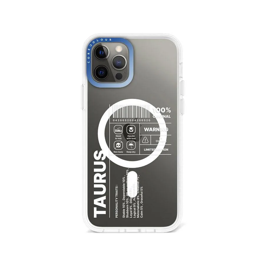 iPhone 12 Pro Max Warning Taurus Phone Case MagSafe Compatible