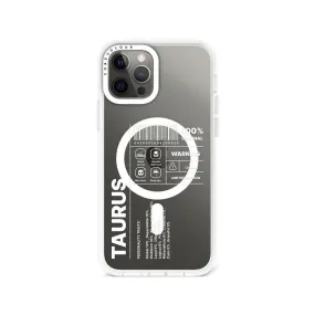 iPhone 12 Pro Max Warning Taurus Phone Case MagSafe Compatible