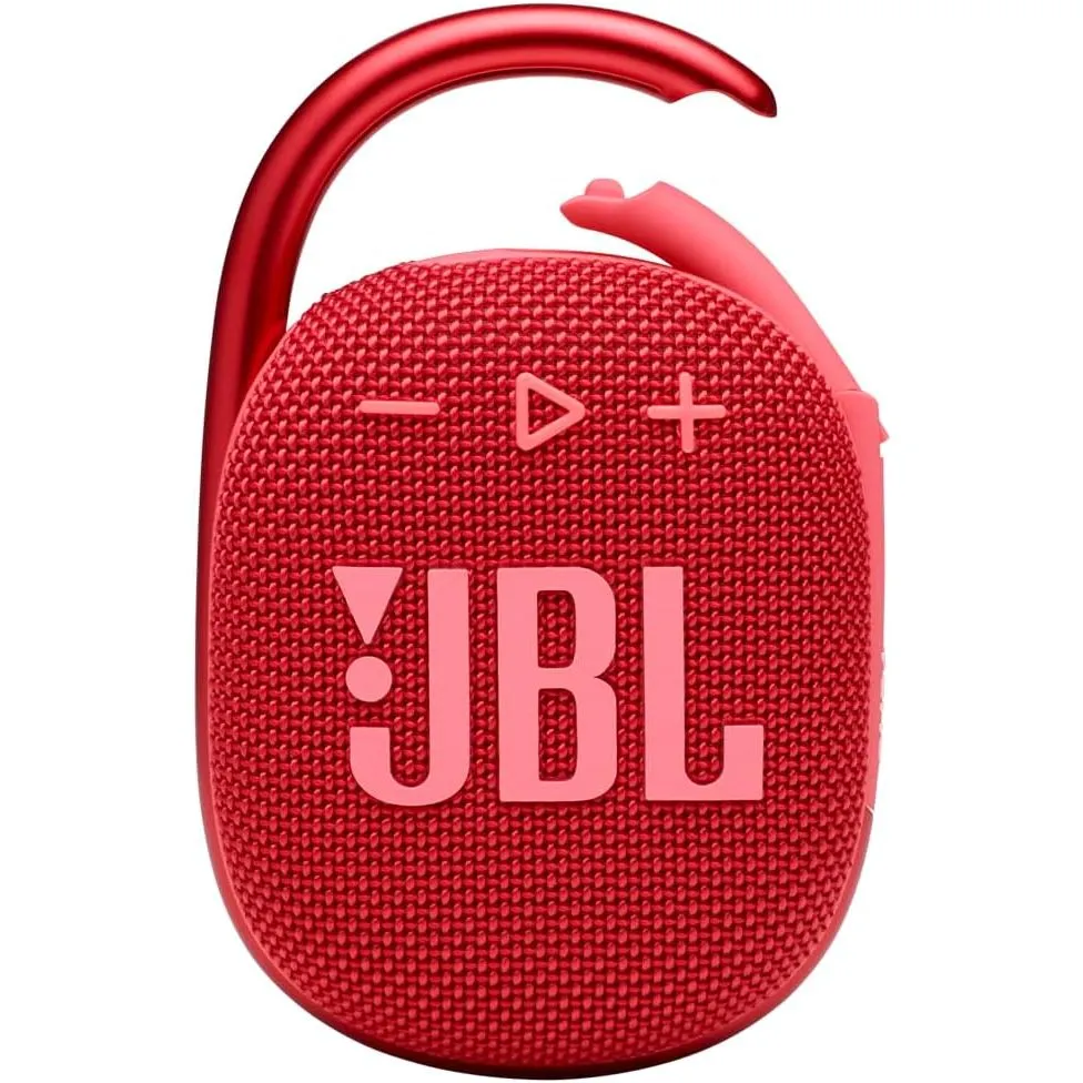 JBL Clip 4 Compact, Rugged, and Powerful Sound Portable Bluetooth Speaker - Red