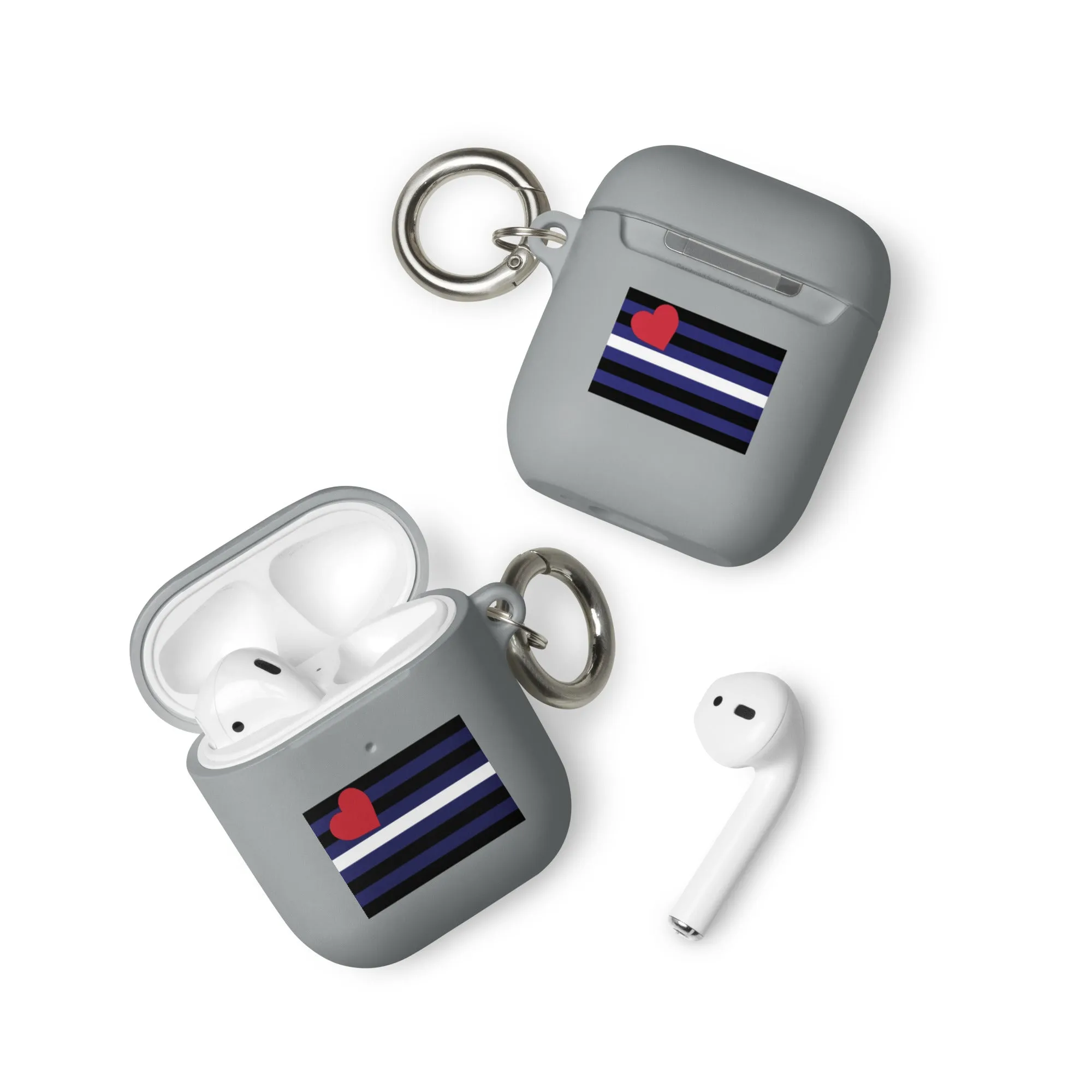 Leather Pride Flag Rubber Case for Apple AirPods