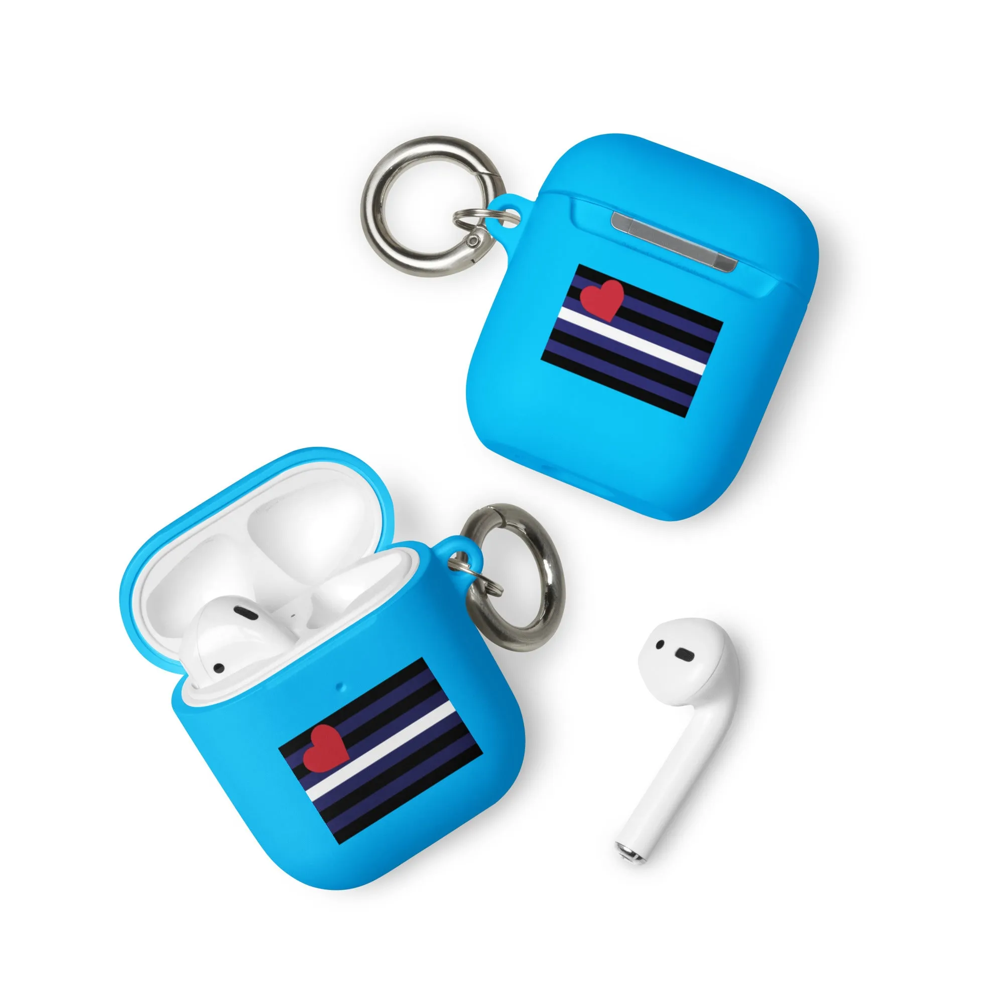 Leather Pride Flag Rubber Case for Apple AirPods