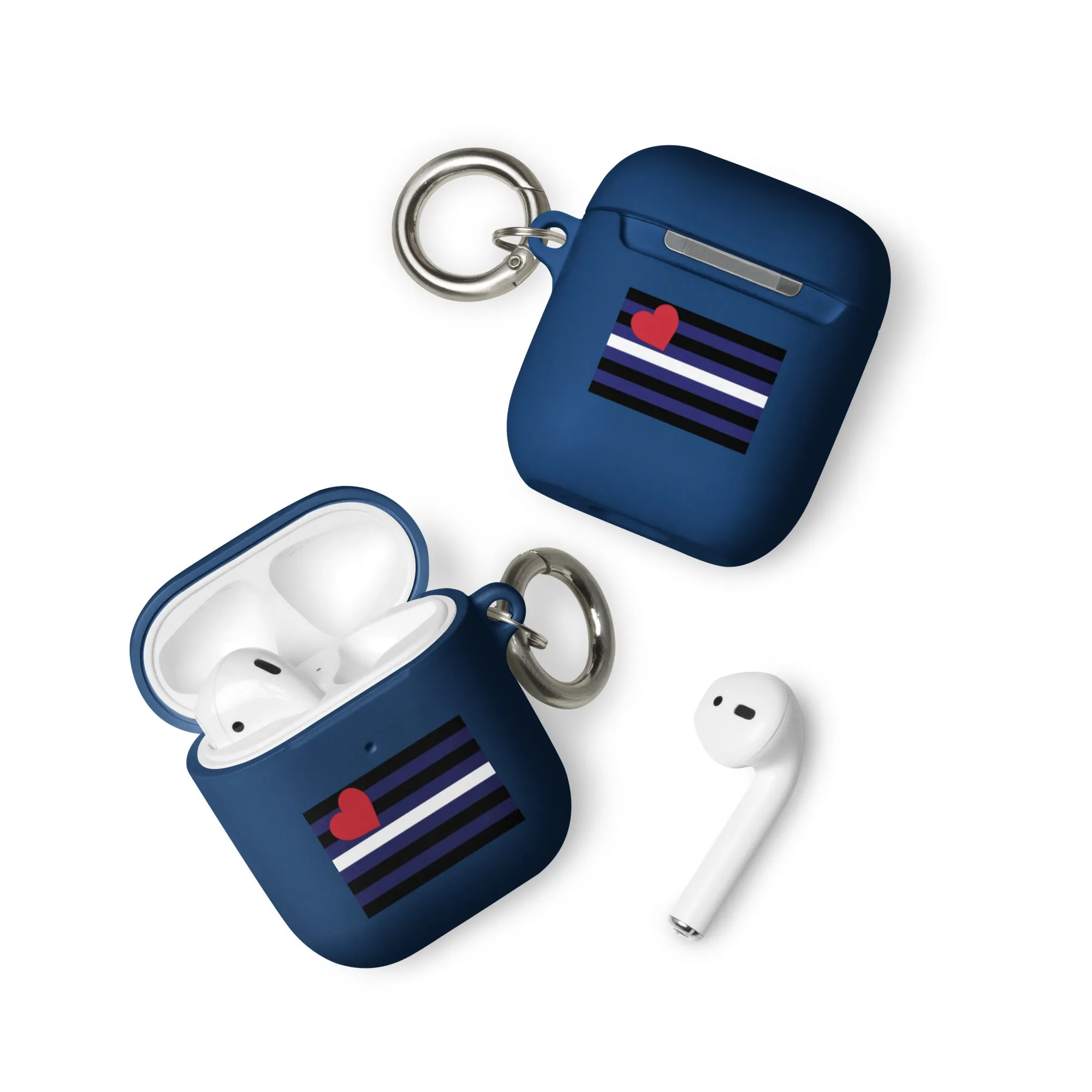 Leather Pride Flag Rubber Case for Apple AirPods