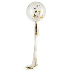 Metallic Jumbo Confetti Balloon   Streamers