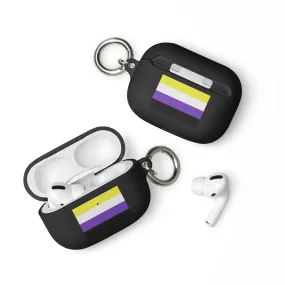 Nonbinary Enby Pride Flag Rubber Case for Apple AirPods