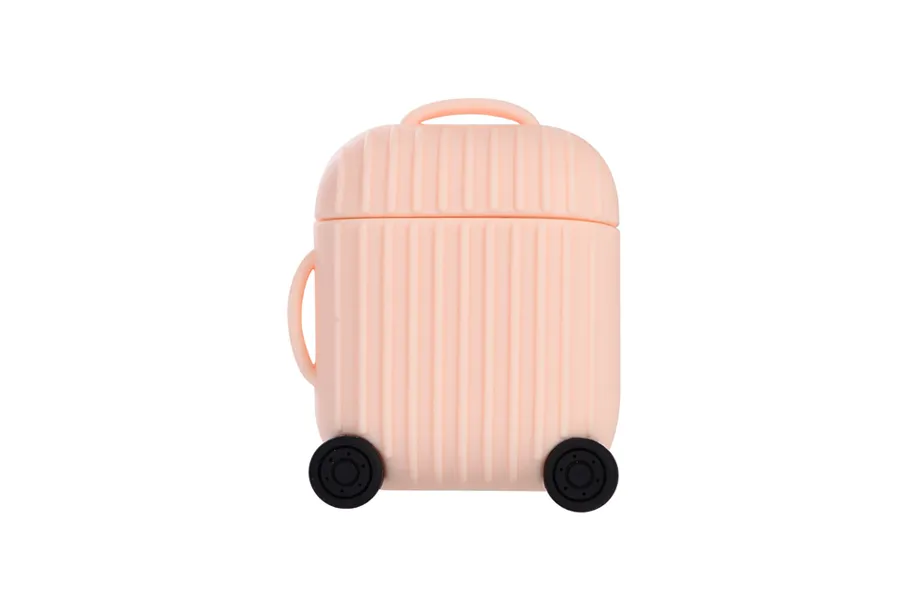 Pink Luggage AirPod Holder