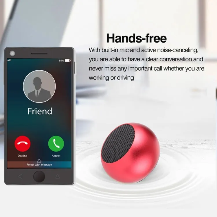 Portable Bluetooth Speaker with LED Display and Hands-free Calling