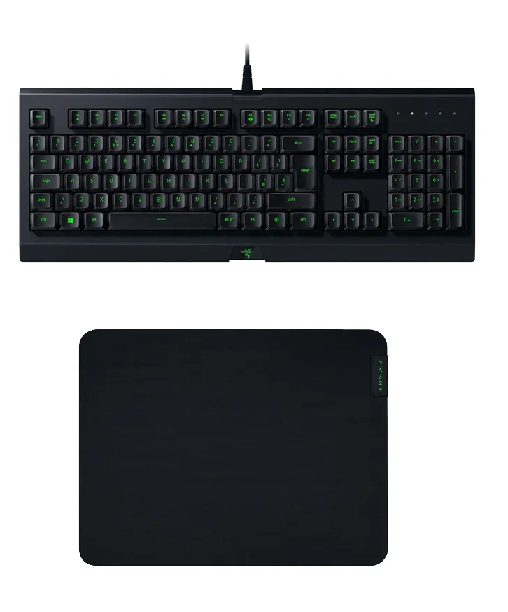 Razer Cynosa Lite RGB Gaming Keyboard with Gigantus V2 Cloth Gaming Mouse Pad (Medium) Combo - 1 Year Warranty