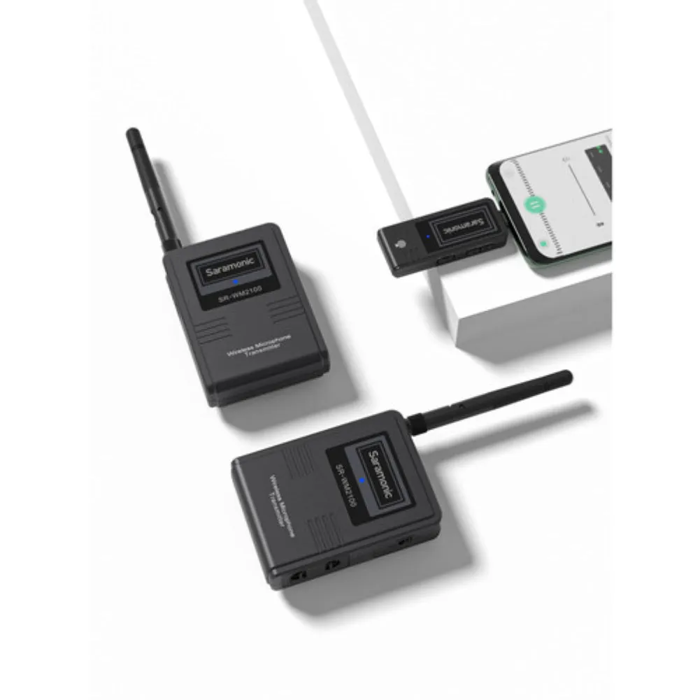 Saramonic SR-WM2100 U2 2-Person Wireless Omni Lavalier Microphone System for USB Mobile Devices (2.4 GHz)