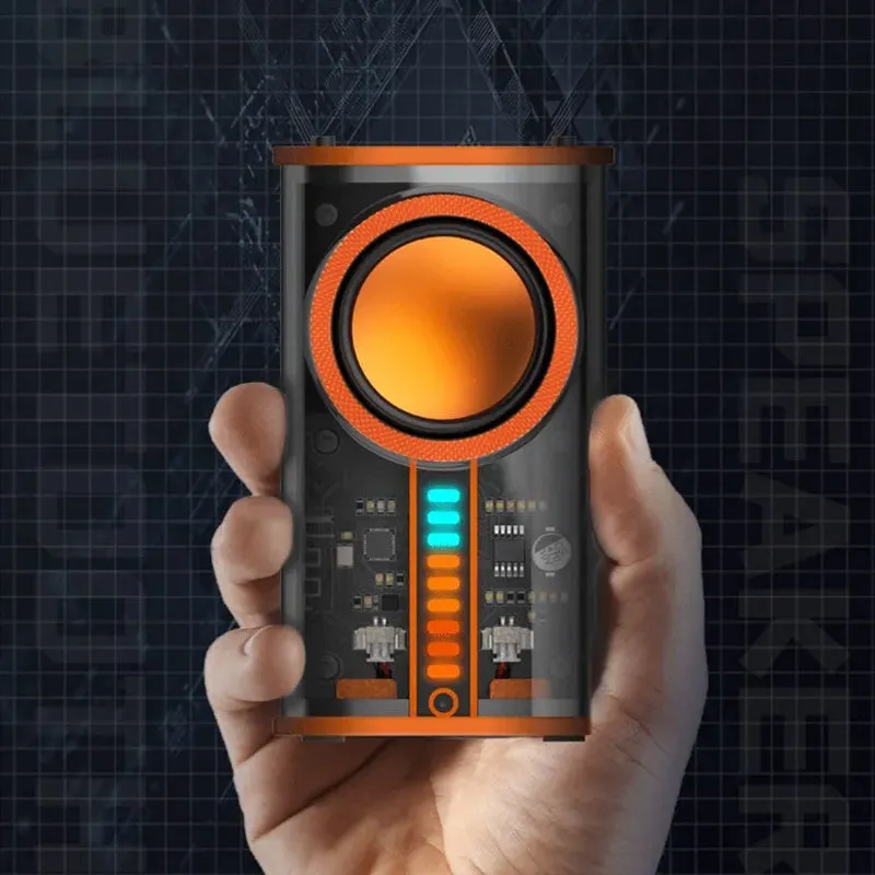 See Through Transparent Wireless Audio Speaker- Type C Charging