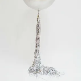 Silver Shimmer Foil Curtain / Balloon Tassel