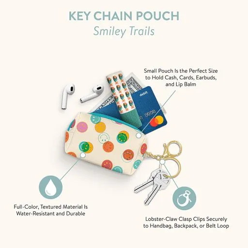 Smiley Trails Key Chain Pouch