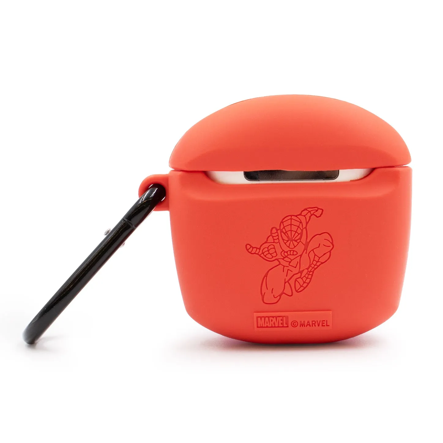 Spider-Man Airpods Case Cover with Keychain Silicone Earbud Holder