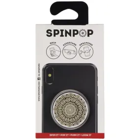 Spinpop Collapsible Grip And Kickstand For Phones And Tablets - Golden Mandala
