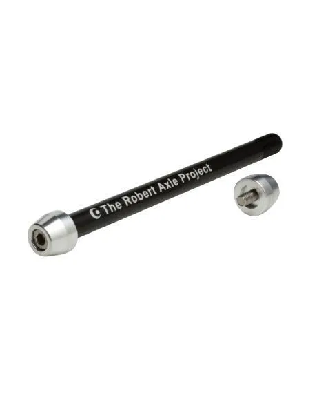The Robert Axle Project Trainer Axle, Cervelo R.A.T., M12 x 142, w/derailleur hanger (TRA223.C)