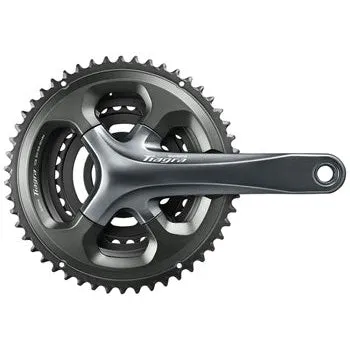 Tiagra FC-4703 Bicycle Crankset - 172.5mm, 10-Speed, 50/39/30t, 110/74 Asymmetric BCD, Hollowtech II Spindle Interface, Gray