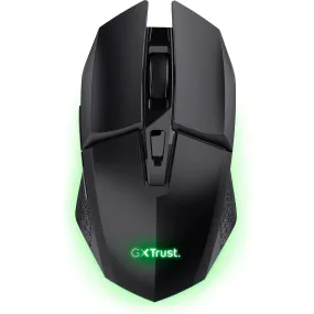 Trust Gaming GXT 110 Felox Wireless Rechargeable Gaming Mouse – 80h Battery, 800-4800 DPI, RGB Lighting, 6 Buttons, Black