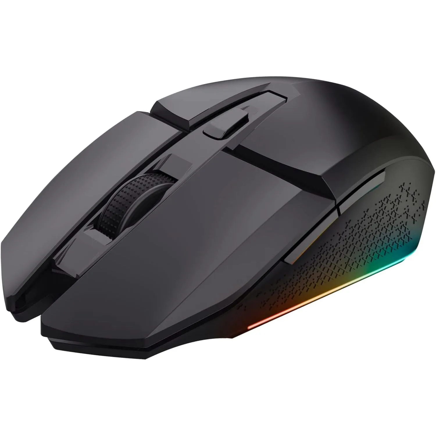 Trust Gaming GXT 110 Felox Wireless Rechargeable Gaming Mouse – 80h Battery, 800-4800 DPI, RGB Lighting, 6 Buttons, Black