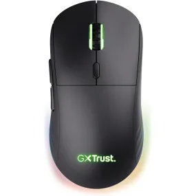 Trust Gaming GXT 927 Redex  Wireless Gaming Mouse – 25K DPI, Ultra-Low Latency, 94-Hour Battery, RGB Lighting, Kailh Switches, 6 Programmable Buttons, Rechargeable – Black