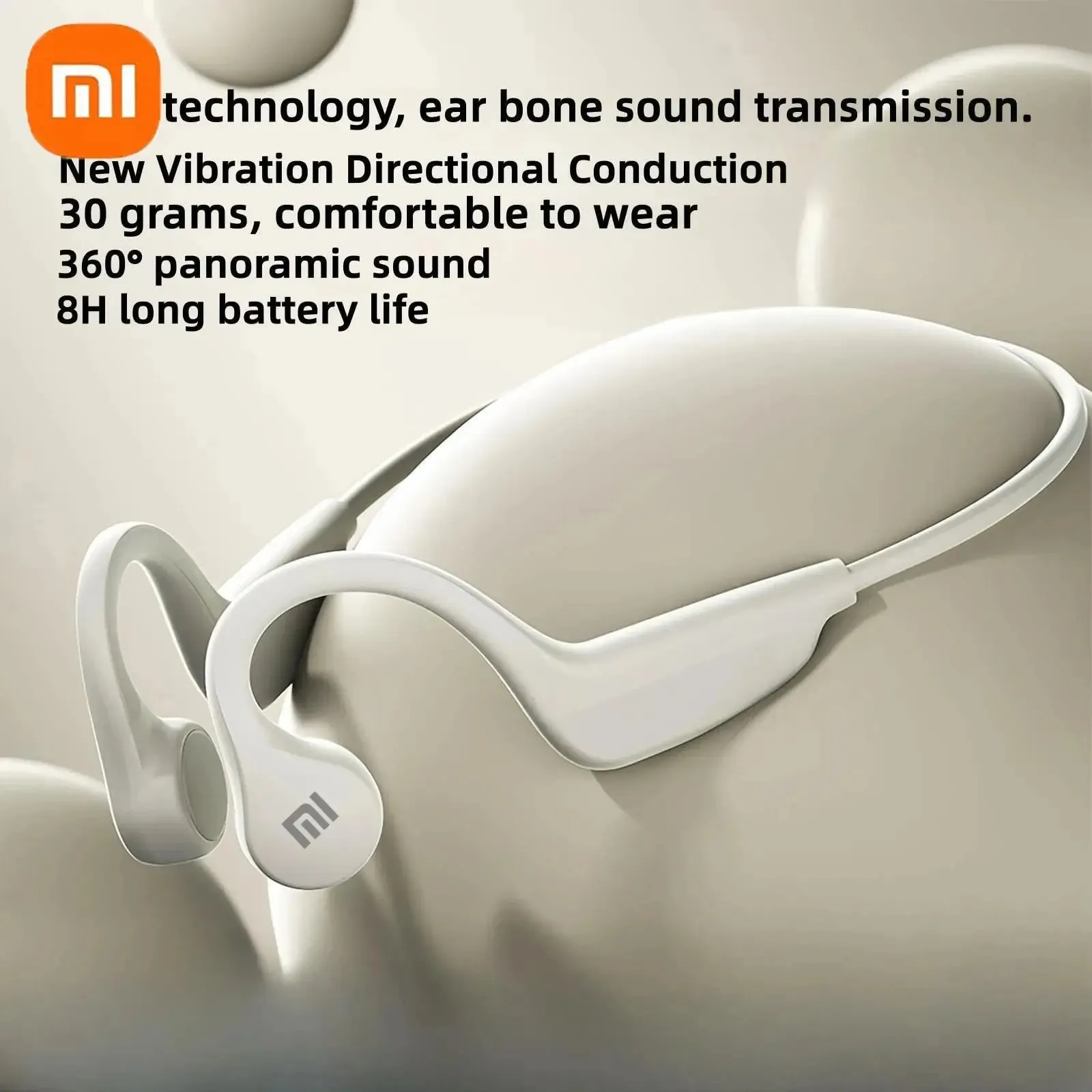 Xiaomi S3 Wireless Open Bone Conduction Headset Bluetooth 5.3 Swimming Bluetooth Headphones Earbuds Non-In-Ear Sports Earbuds